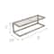 Honey Can Do Steel Bathroom Slatted Shelf with Towel Bar